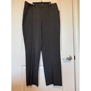 Rafaella Womens Dark Gray Dress Pants Size 14 Relaxed Fit 2 Way Stretch Comfort